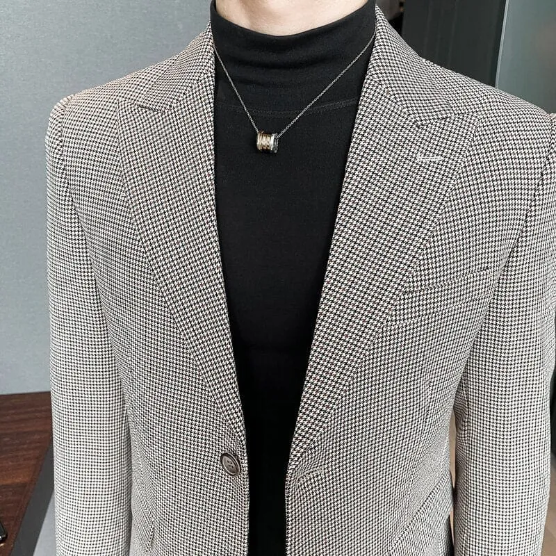 Blazer Masculino Esporte Fino Quadriculado LC139