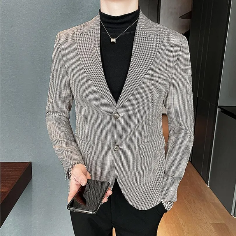 Blazer Masculino Esporte Fino Quadriculado LC139