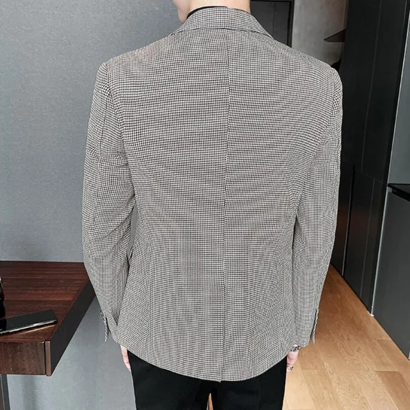Blazer Masculino Esporte Fino Quadriculado LC139