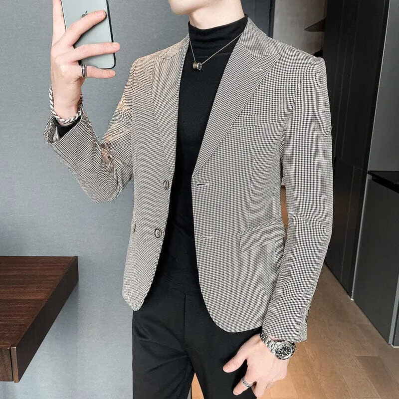 Blazer Masculino Esporte Fino Quadriculado LC139