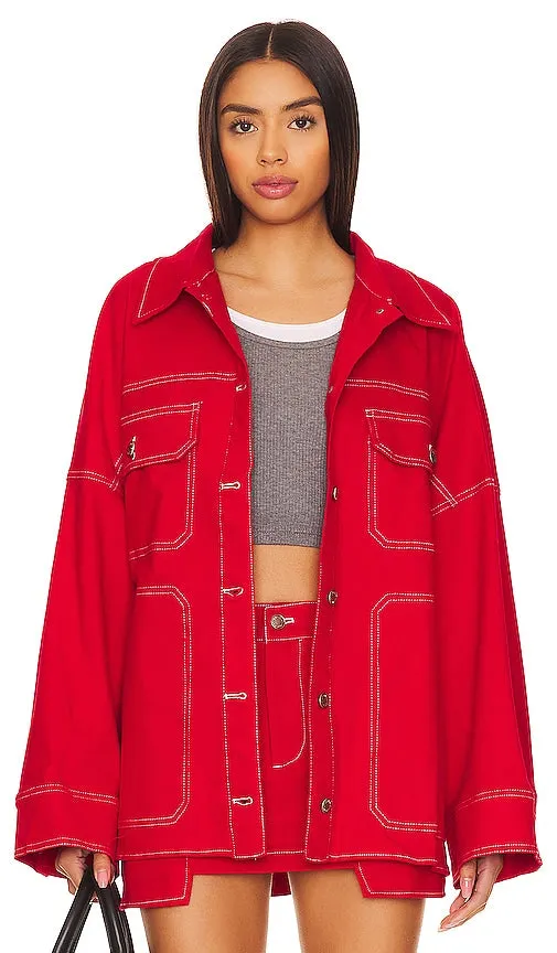 BY.DYLN x REVOLVE Cooper Jacket in Red