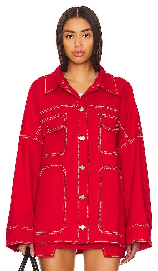 BY.DYLN x REVOLVE Cooper Jacket in Red