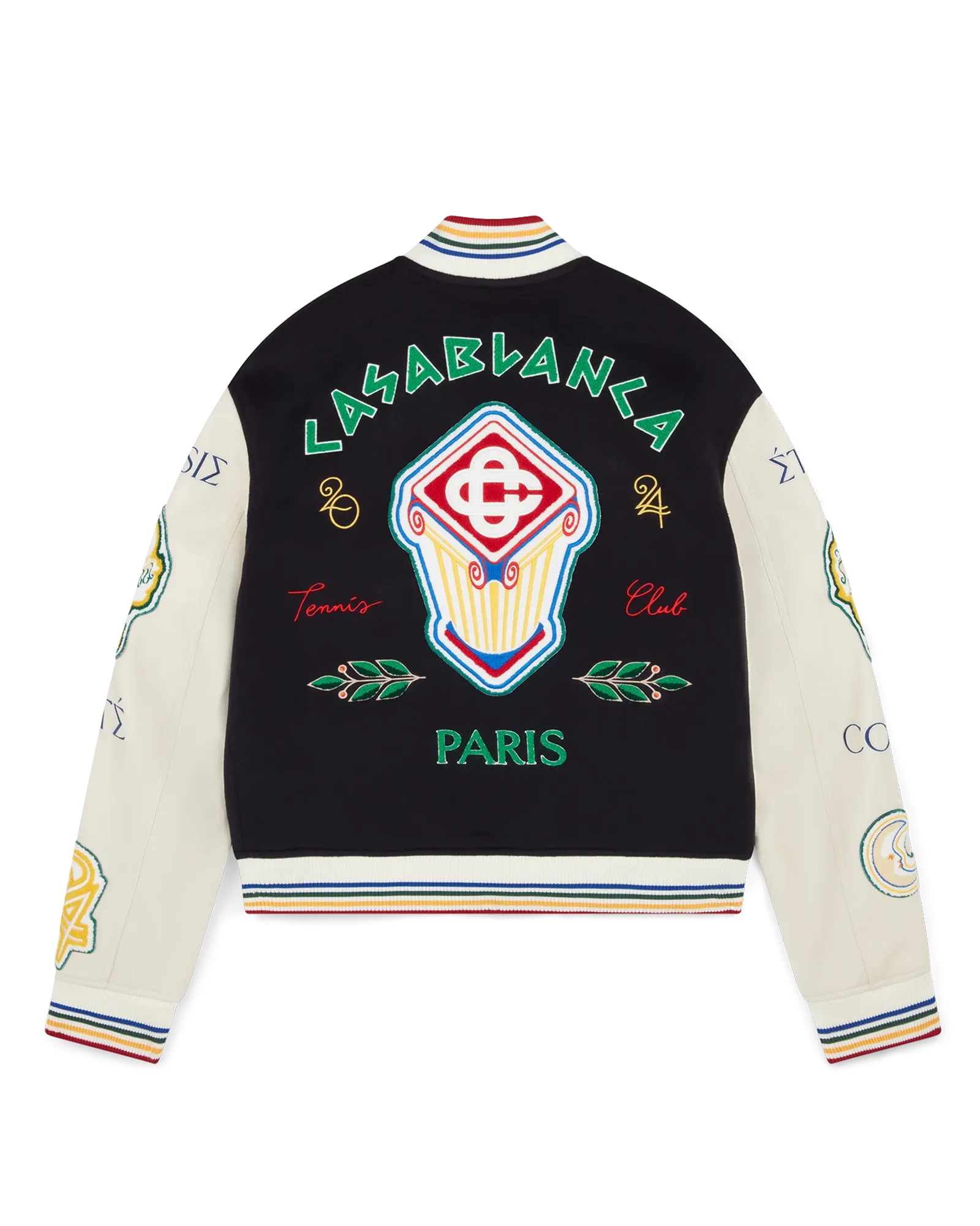 Chenille Patchwork Bomber Jacket