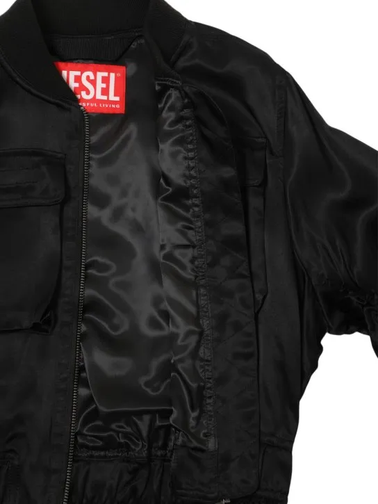 Diesel Kids   Viscose satin bomber jacket 
