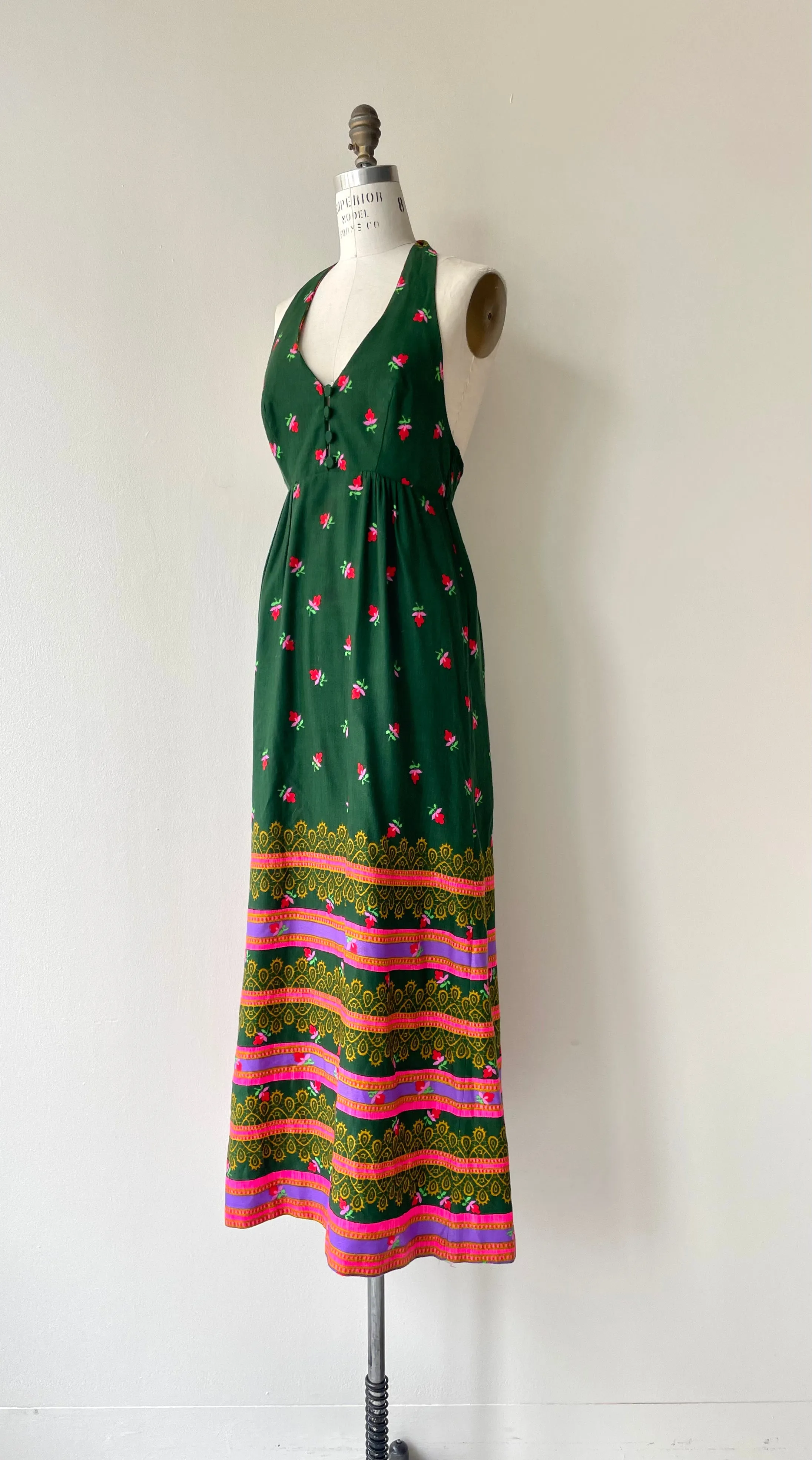 Kamehameha Halter Dress | 1970s