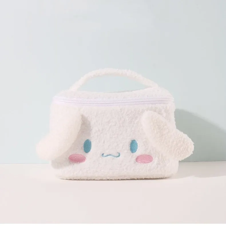 Kawaii Sanrio Cinnamoroll Plush Cosmetic Box