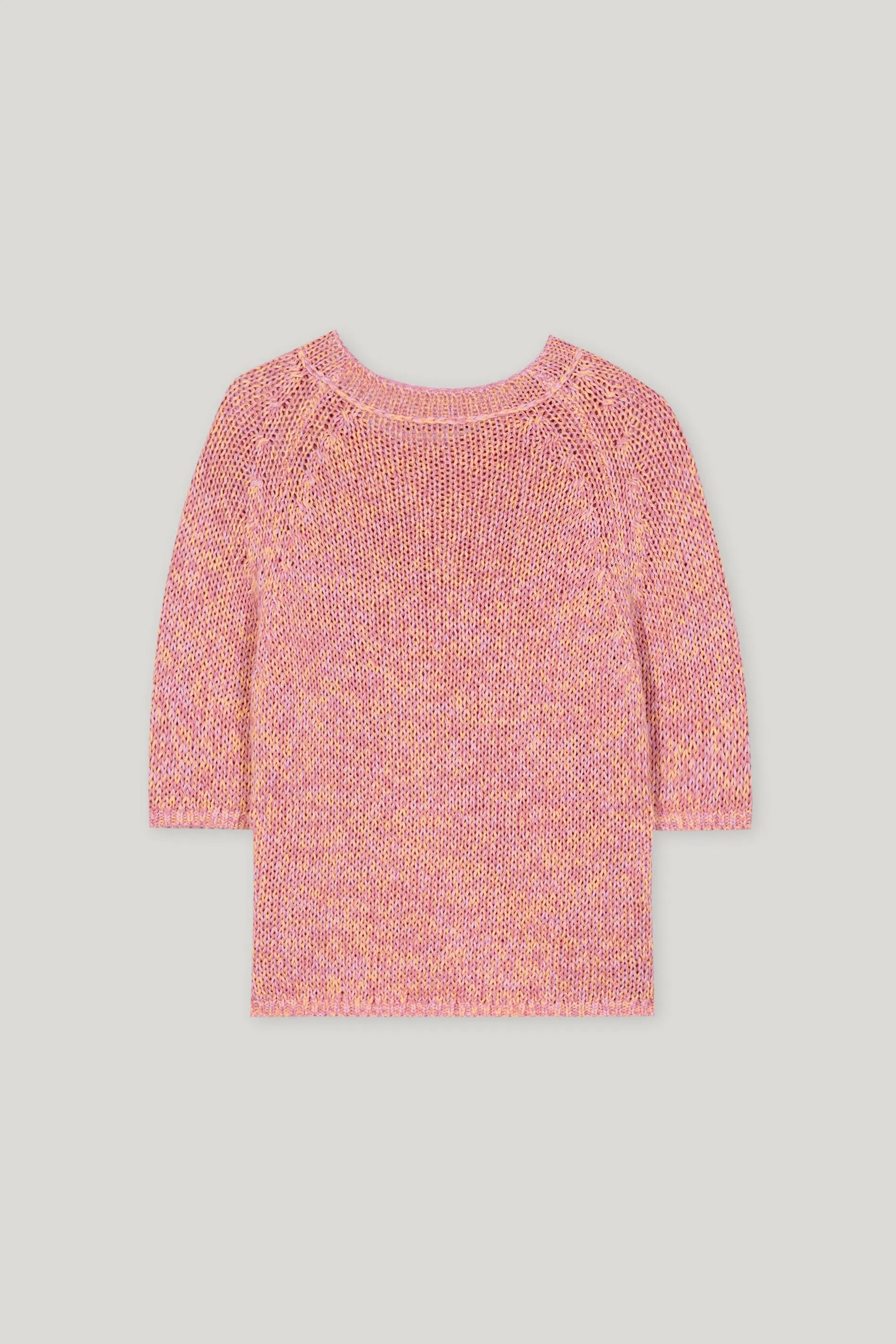 LUISA CERANO Pink & Orange Knitted top