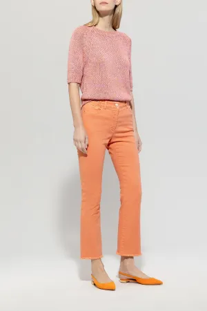 LUISA CERANO Pink & Orange Knitted top