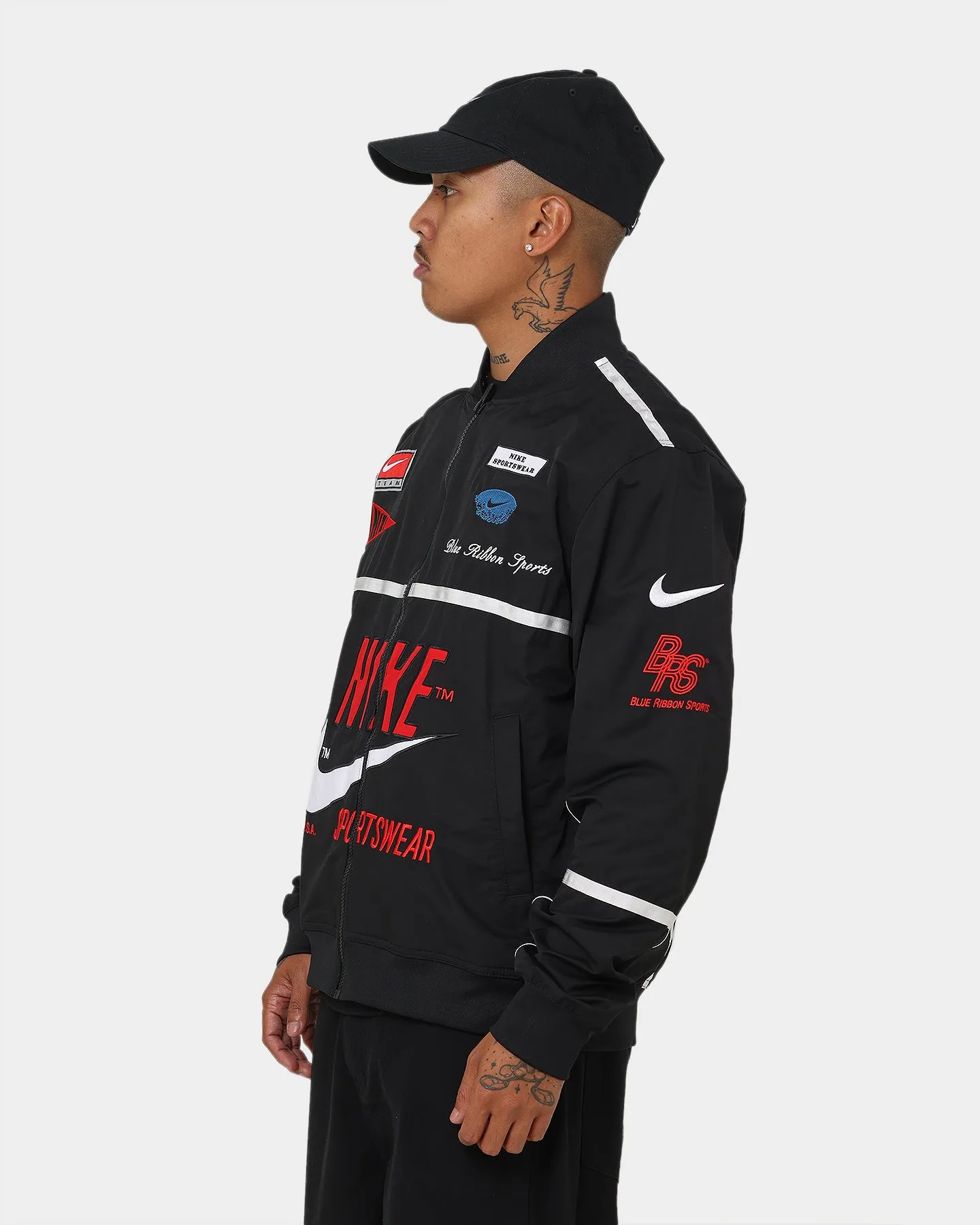 Nike Sportswear Mercato Woven Bomber Jacket Black/White/University Red