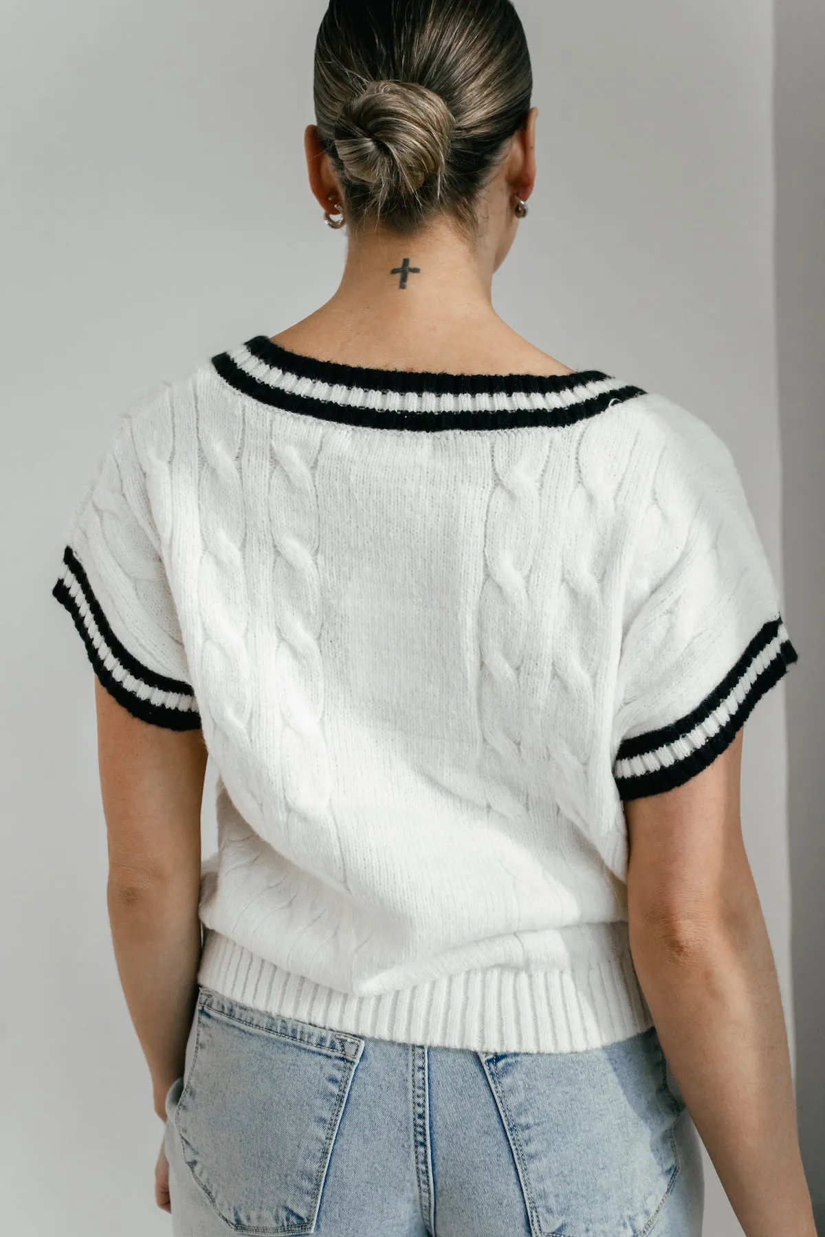 Stephanie Sweater Vest - Cream