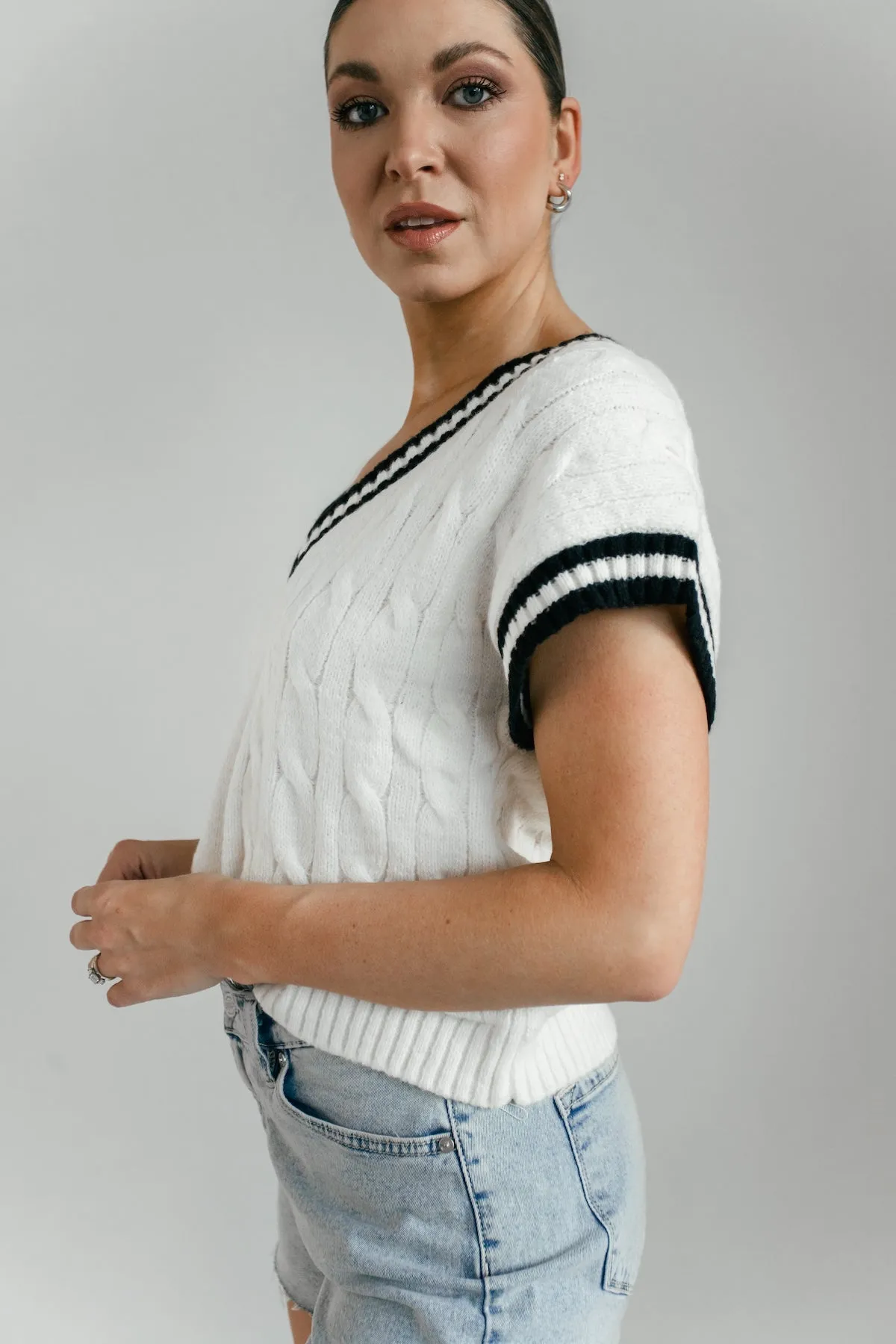 Stephanie Sweater Vest - Cream